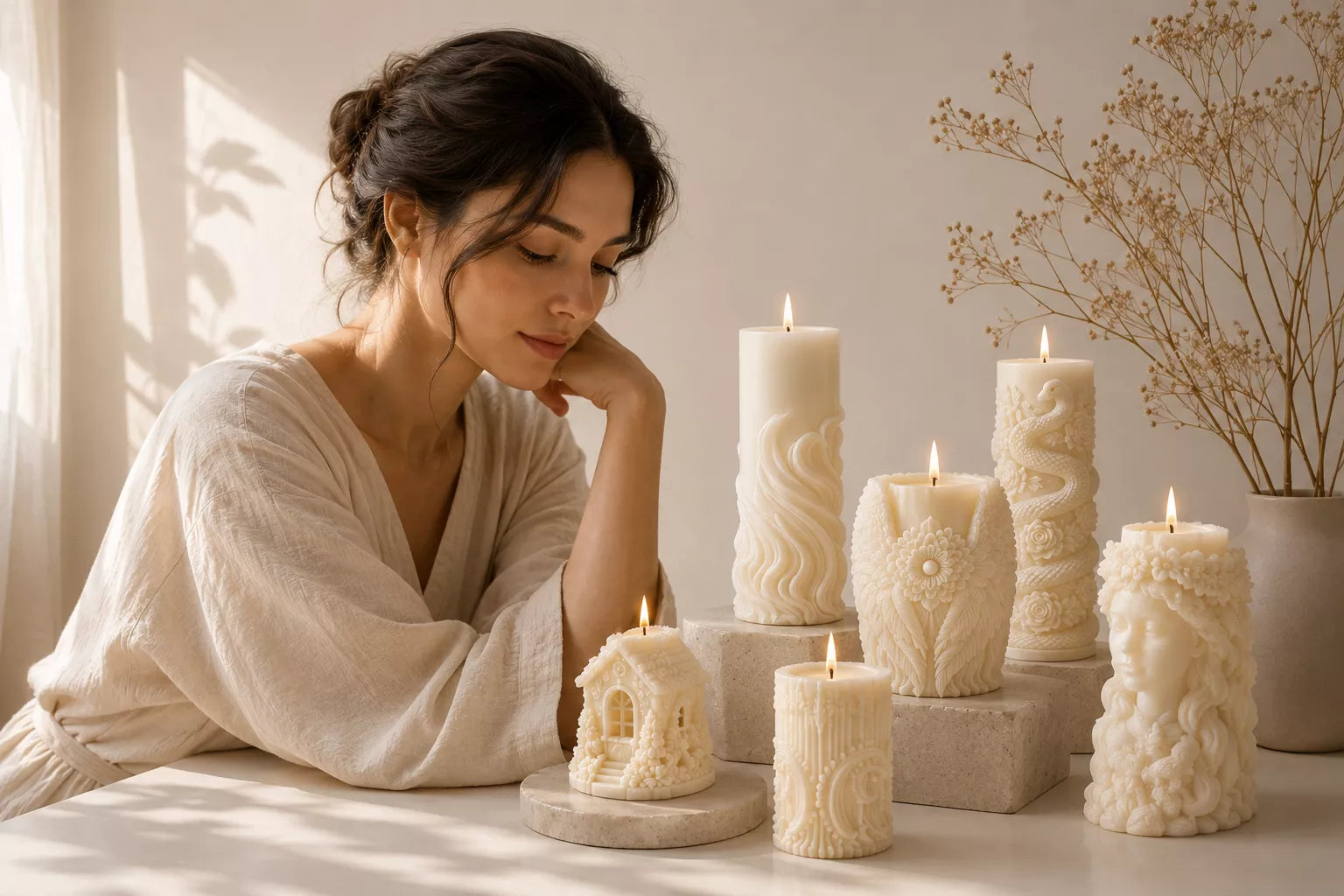 The Light of a Mother’s Love: Embracing the Beauty of Our Mother & Child Sculpture Candle