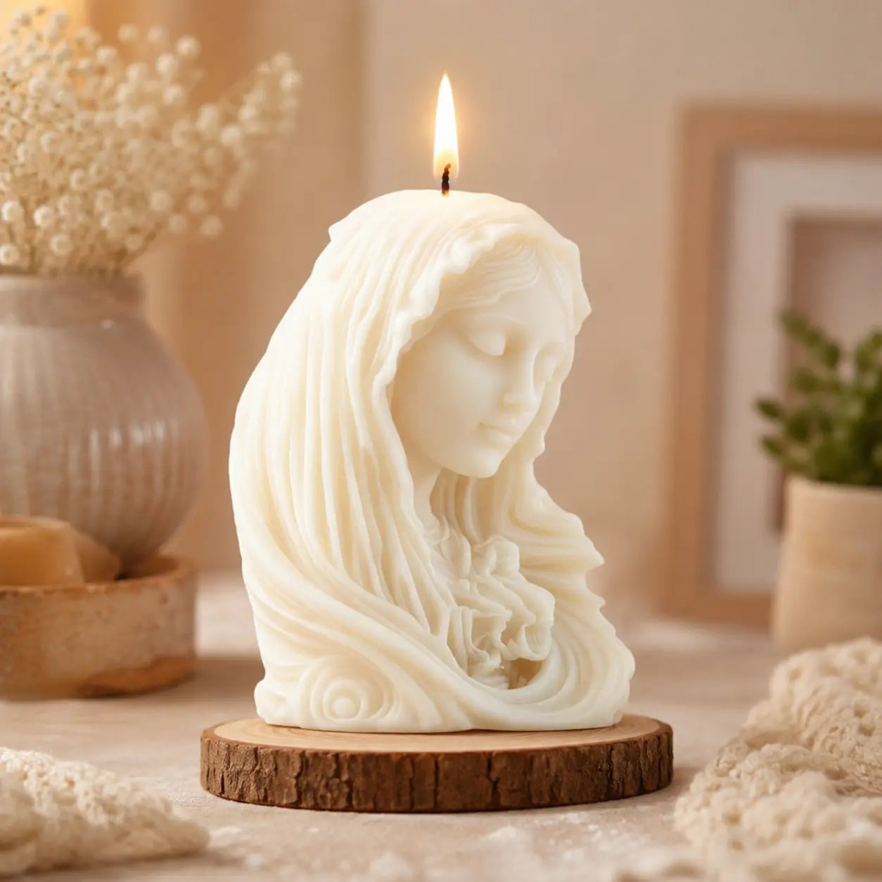 Sculptural & Decorative Candles — Handcrafted Soy Wax Art Candles India