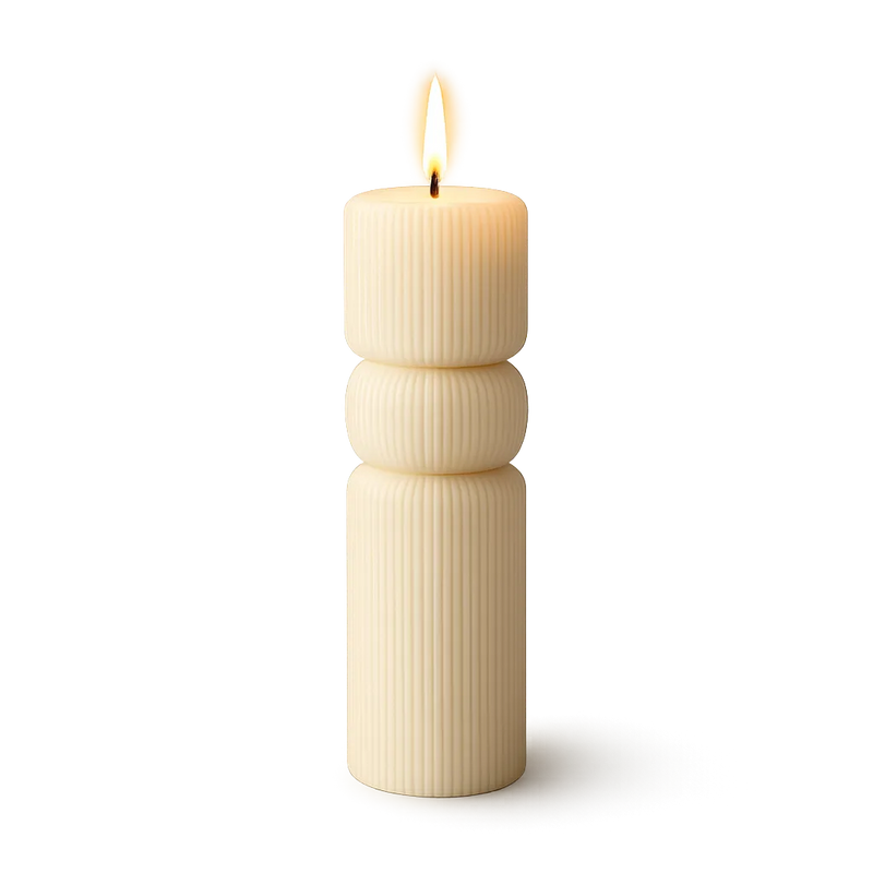 Hand-poured luxury soy candle with floral fragrance