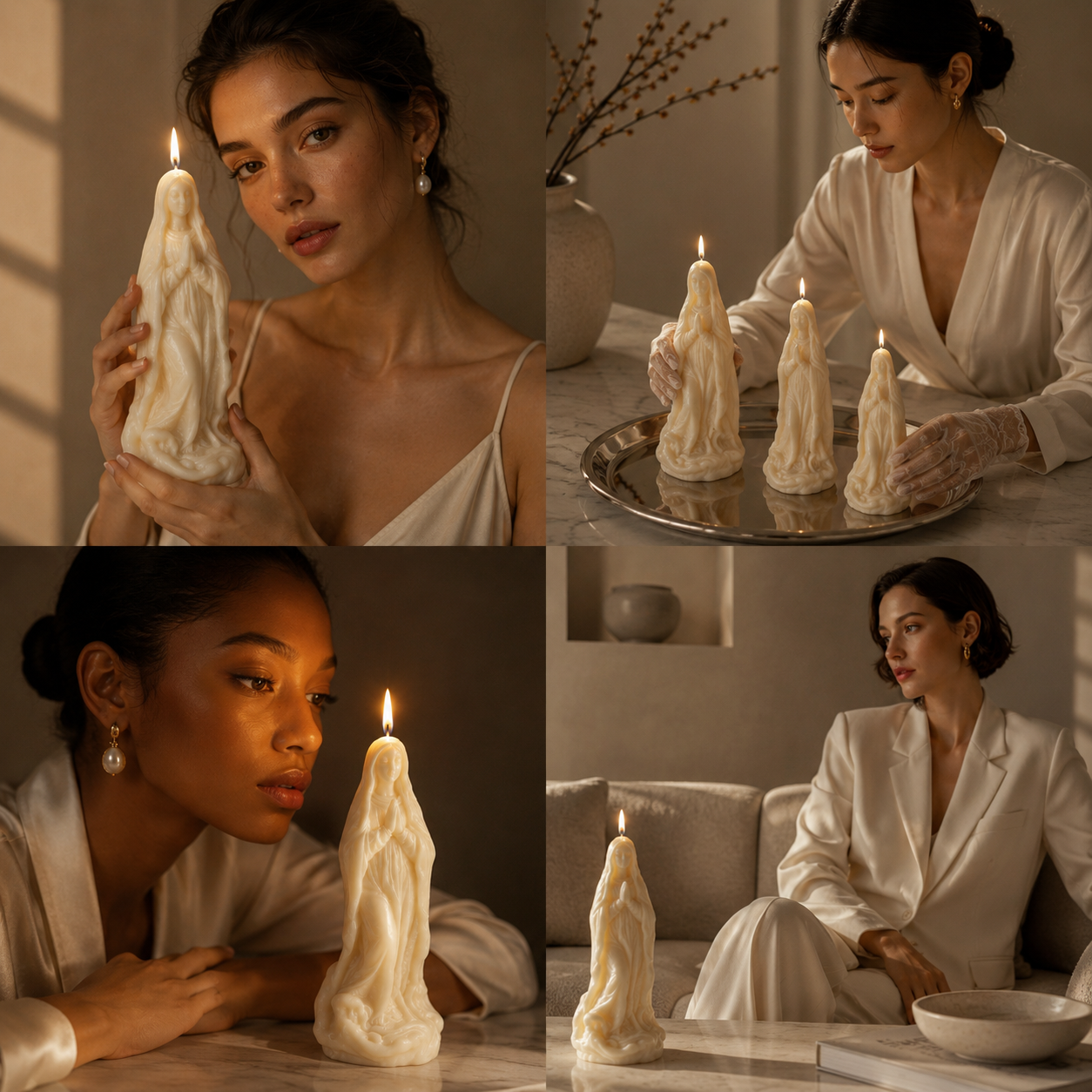 Praying Virgin Vanilla Scented Candle – 82g DCPL Candles