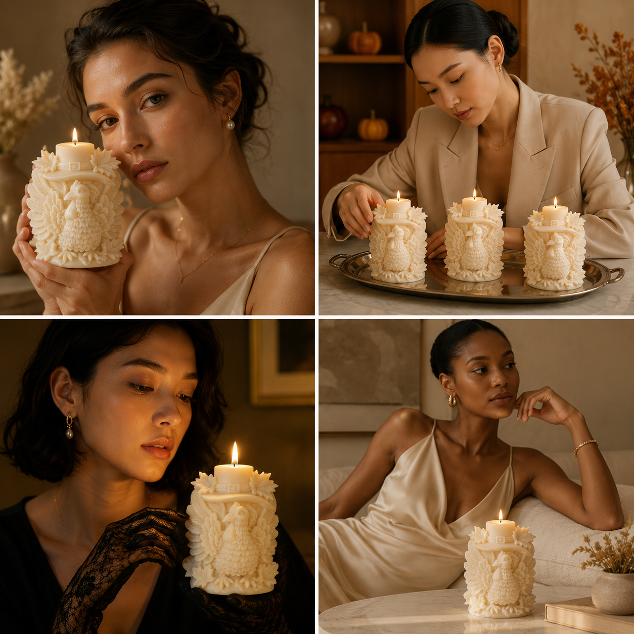 Turkey Hat Vanilla Sculpted Candle – 178g DCPL Candles