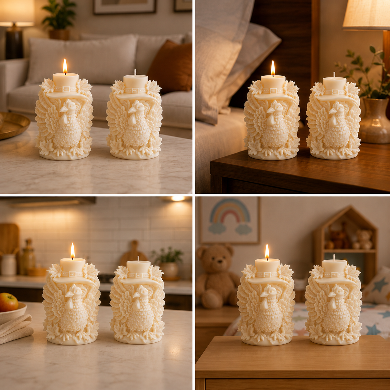 Turkey Hat Vanilla Sculpted Candle – 178g DCPL Candles