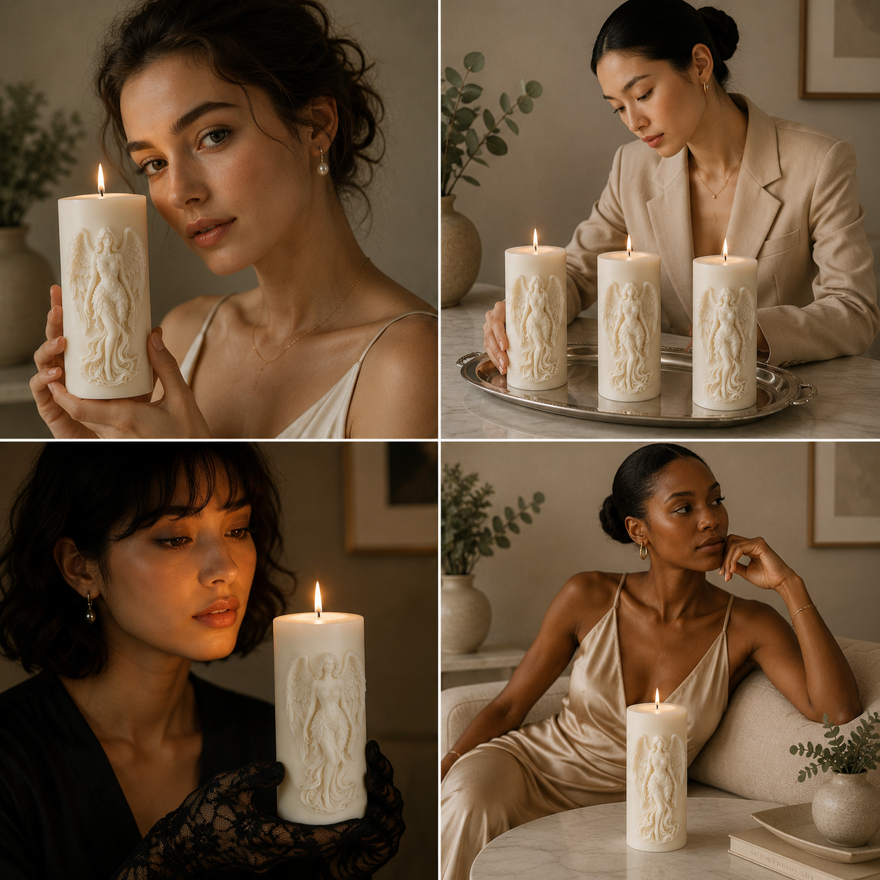 Angel Girl Decorative Vanilla Scented Candle, 195gm DCPL Candles