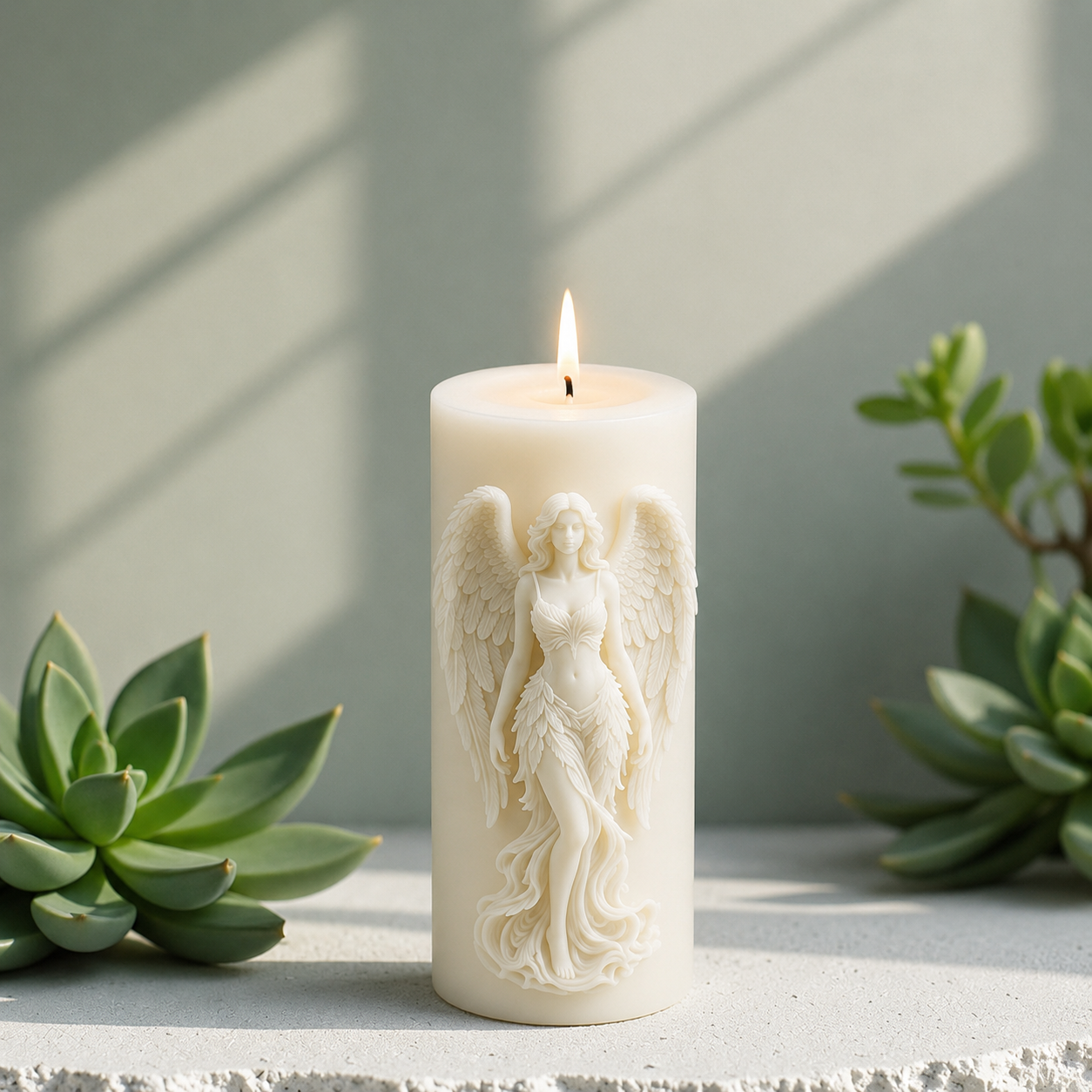 Angel Girl Decorative Vanilla Scented Candle, 195gm DCPL Candles