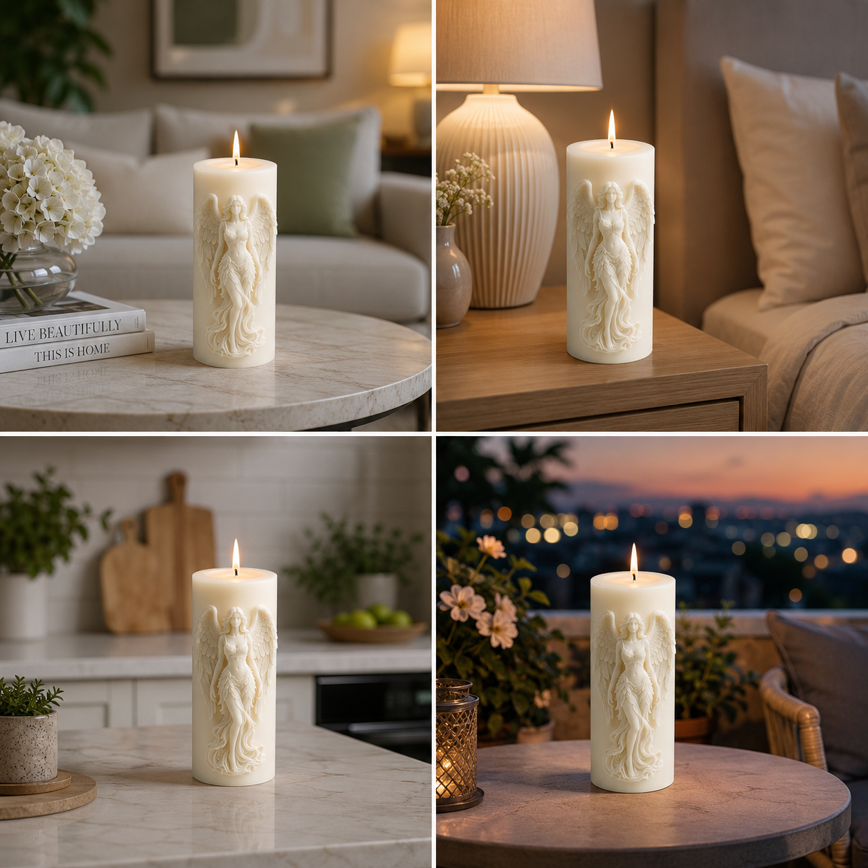 Angel Girl Decorative Vanilla Scented Candle, 195gm DCPL Candles