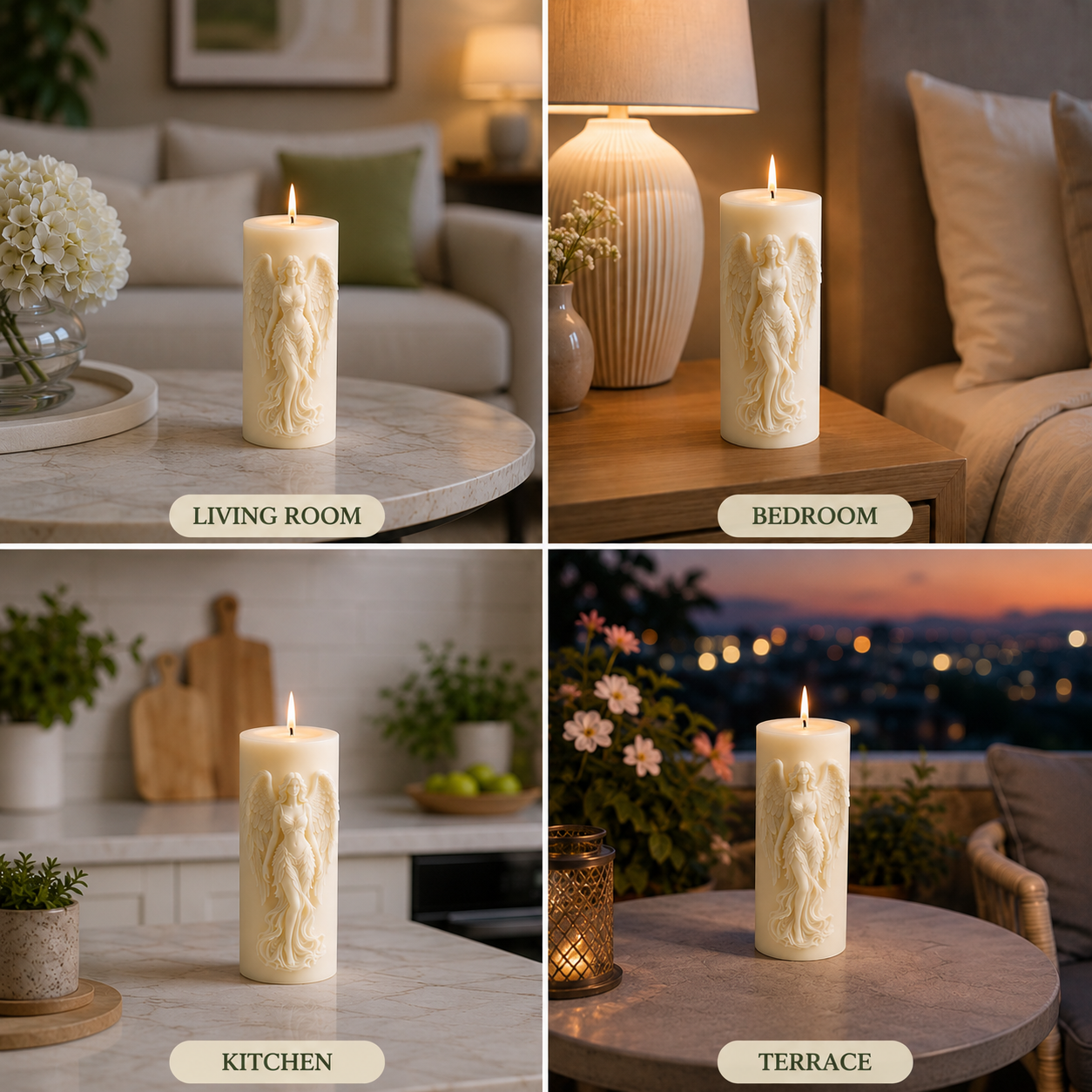 Angel Girl Decorative Vanilla Scented Candle, 195gm DCPL Candles