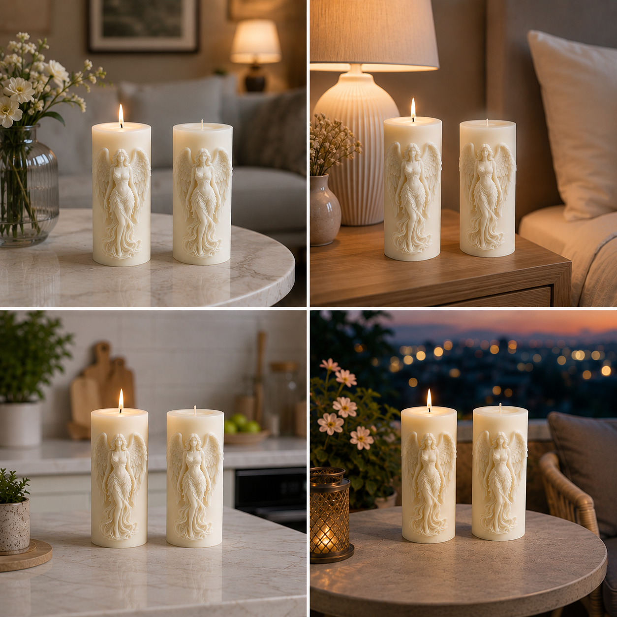 Angel Girl Decorative Vanilla Scented Candle, 195gm DCPL Candles
