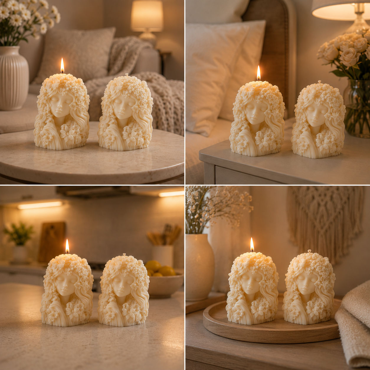 Floral Dream Girl Vanilla Scented Soy Candle, 200g DCPL Candles