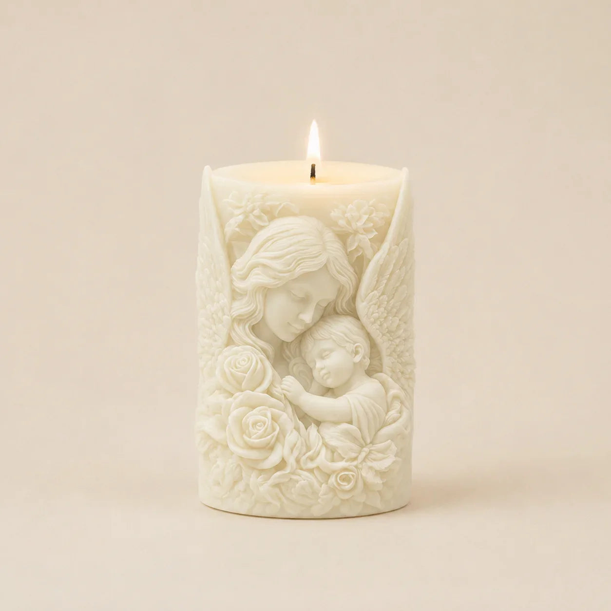 Hand-Embossed Decorative Pillar Candle – Aesthetic Home Decor & Gifting, 238ml DCPL Candles