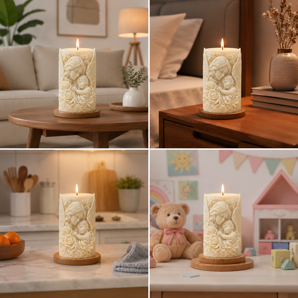 Hand-Embossed Decorative Pillar Candle – Aesthetic Home Decor & Gifting, 238ml DCPL Candles