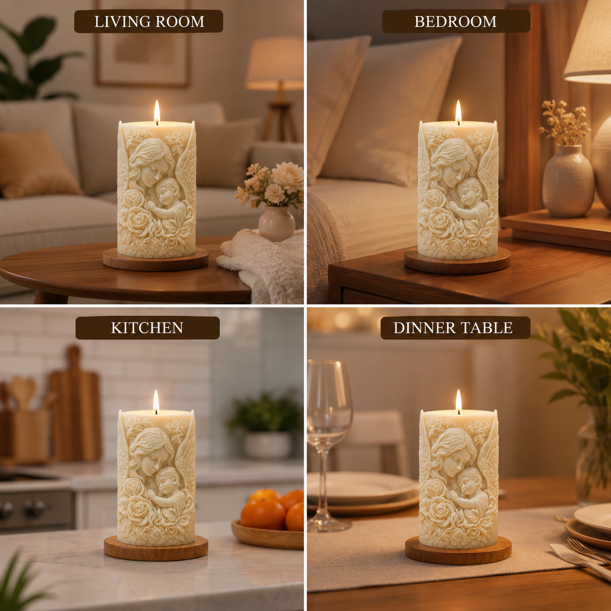 Hand-Embossed Decorative Pillar Candle – Aesthetic Home Decor & Gifting, 238ml DCPL Candles
