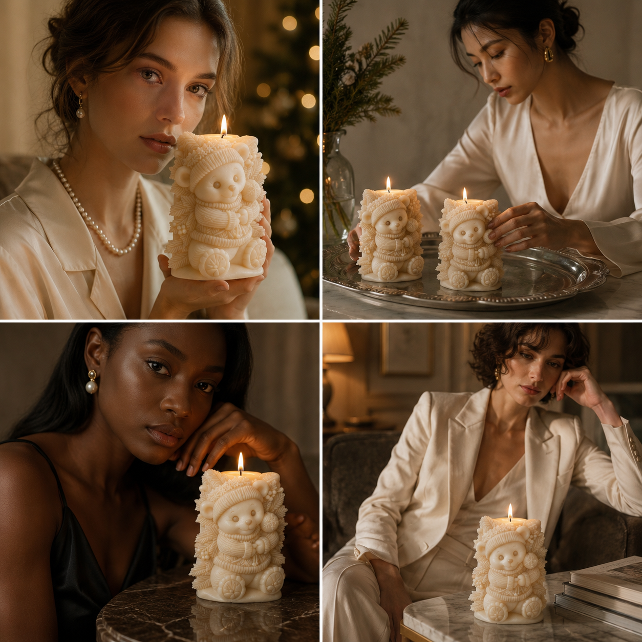 Baby Santa Decorative Vanilla Scented Soy Wax Candle, 200gm DCPL Candles
